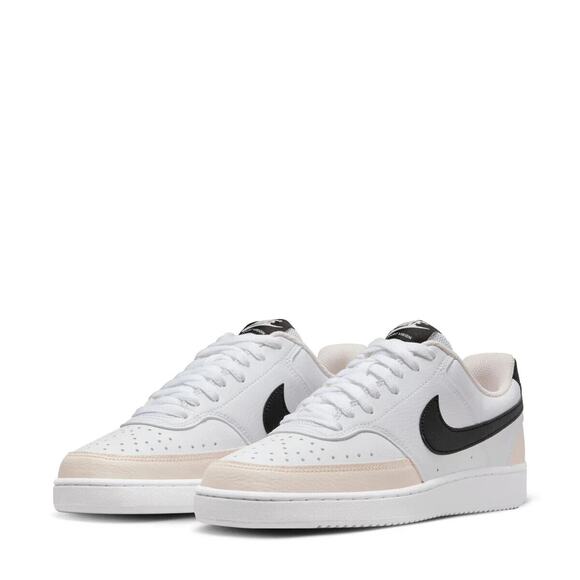 Nike Shoes - NIKE Court Vision Low Next Nature - Womens 5.5 -White / Black/ Light soft pink